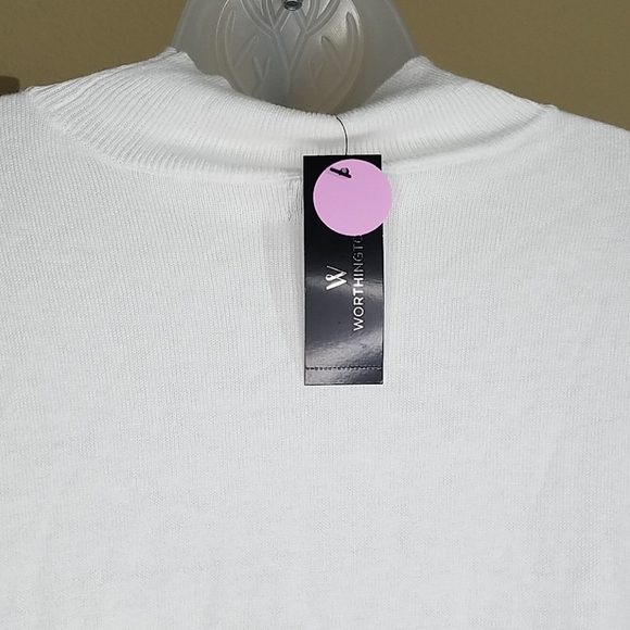 NWT Worthington asymmetrical sweater blouse F22 - Picture 4 of 6